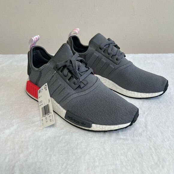adidas nmd r1 grey shock red